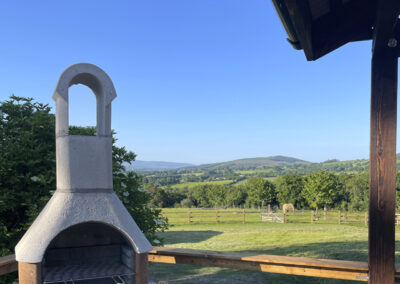 Ceramic stone BBQ glamping